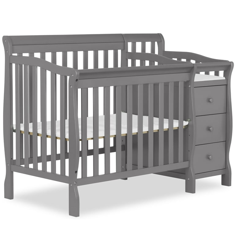 Dream On Me Jayden 4-in-1 Mini Crib and Changer, Convertible