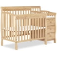 thumbnail image 1 of Dream On Me Jayden 4-in-1 Convertible Mini Crib with Changer Natural, 1 of 10