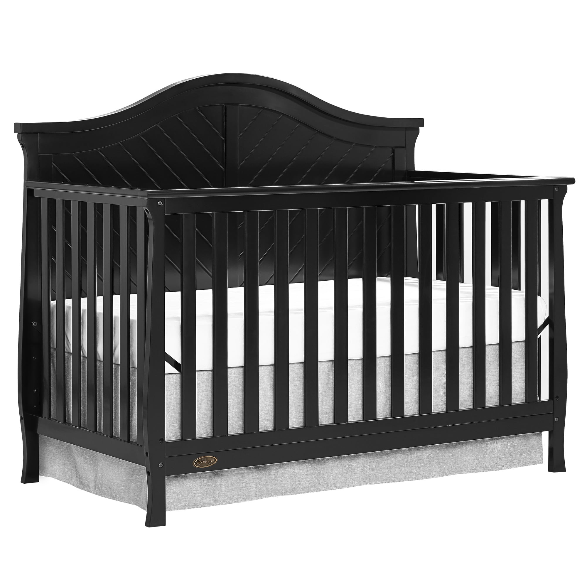 Dream On Me Kaylin 5in1 Convertible Crib, Black