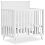 Dream On Me Lexington 4 in 1 Baby Convertible Mini Crib, Sustainable New Zealand Pinewood, White