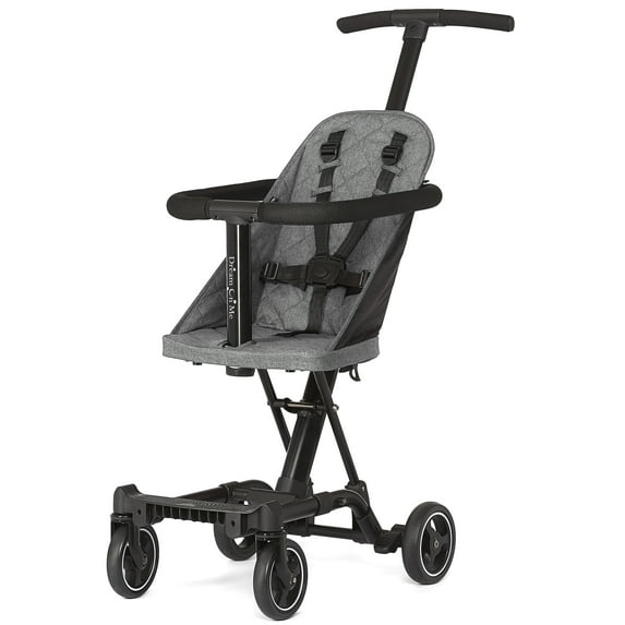 Dream On Me Coast Rider | Travel Stroller | Lightweight Stroller | Compact | Portable | Vacation Friendly Stroller, Gray