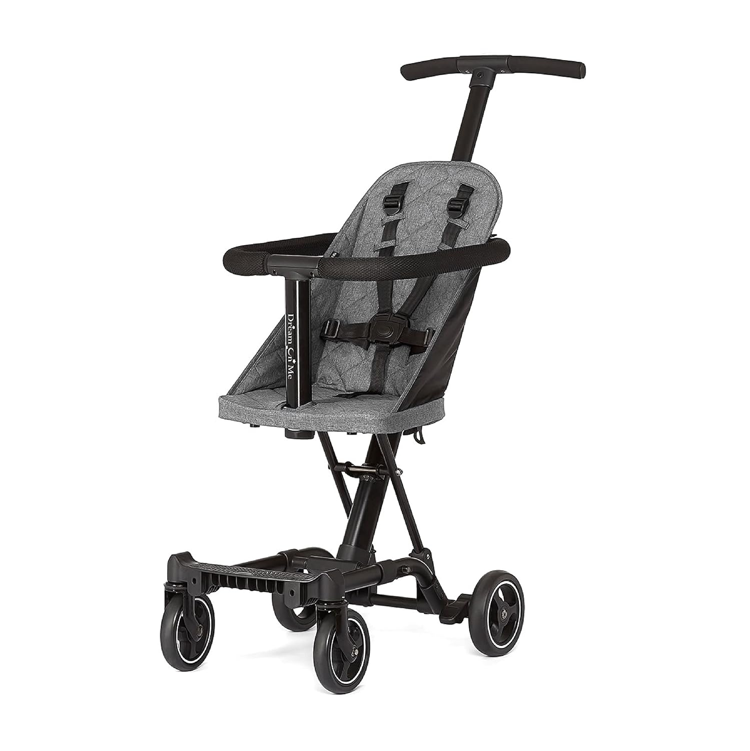 Dream On Me Lightweight And Compact Coast Rider Stroller With One Hand Easy Fold, Adjustable Handles And Soft Ride Wheels, Grey - image 1 of 5