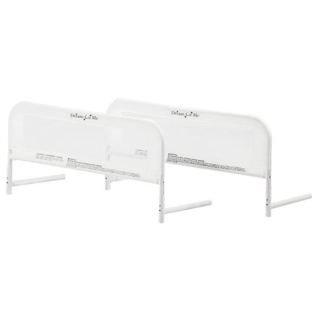 Dream On Me Mesh Security Bed Rails, Double Pack, White
