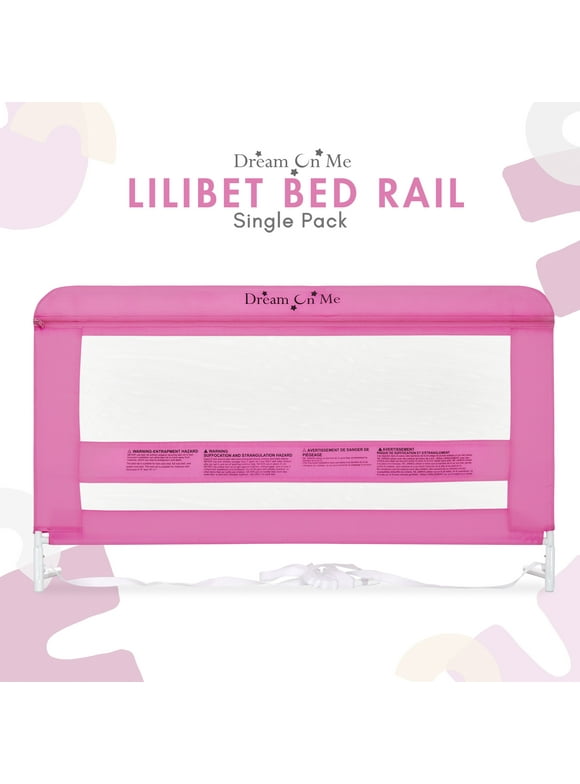 Dream On Me Lilibet Twin/Full/Queen Mesh Safety Bed rail Single Pack, 23*40