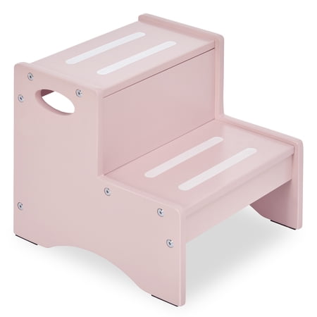 Dream On Me Little Steps Step Stool / Anti-slid base / Multipurpose Kids Step Stool / Sturdy & solid stool for kids In Pink