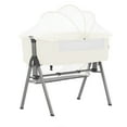 thumbnail image 1 of Dream On Me Lotus Bassinet and Bedside Sleeper in Ivory, Lightweight, Carry Bag Included, 1 of 9
