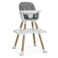 thumbnail image 1 of Dream On Me Luna 4-in-1 Convertible Baby High Chair in Cool Gray, Transforms into Booster, Toddler Seat & Table Set, Adjustable and Removable Tray Portable High Chair, 1 of 15