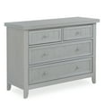 thumbnail image 1 of Dream On Me Maple Double Dresser In Pebble Grey, 1 of 6