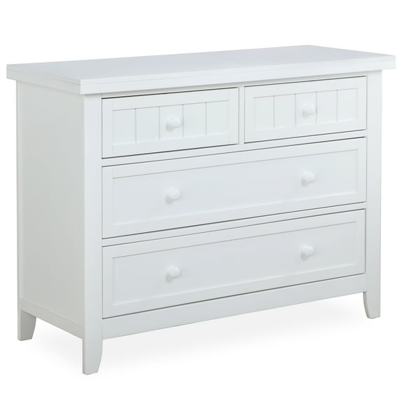 Dream On Me Maple Double Dresser, White