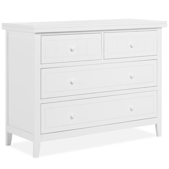 Maple Universal 4 Drawers Dresser, White