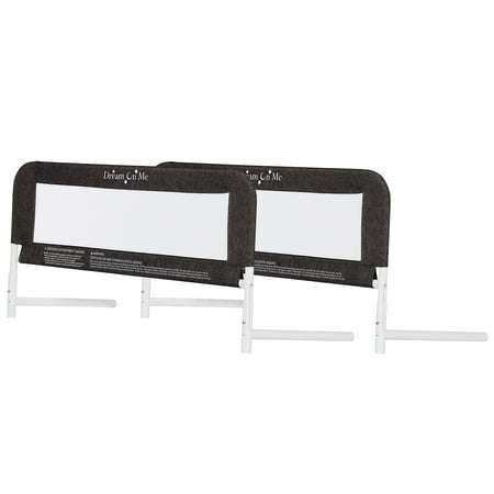 Dream On Me Mesh Security Bed Rails, Double Pack, Black