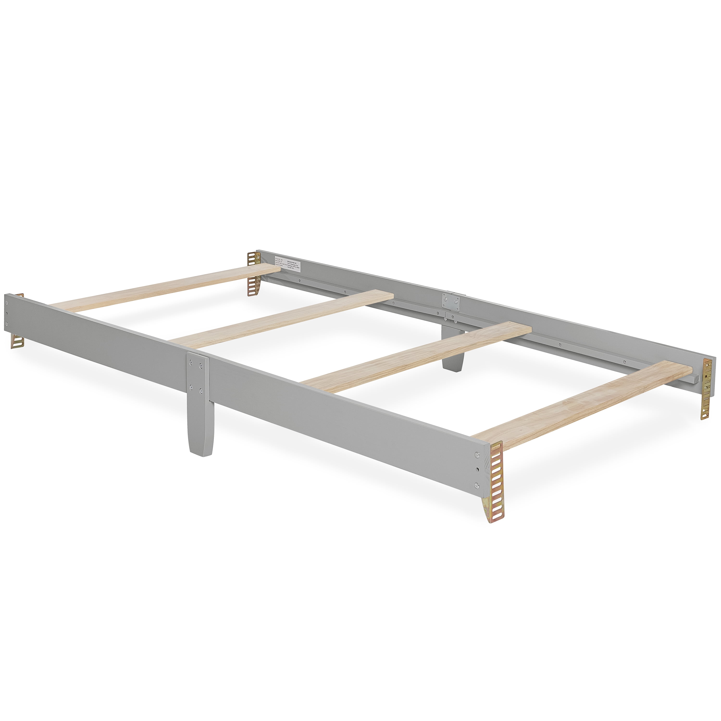 Dream On Me Mini Crib Bed Rail, Cool Grey
