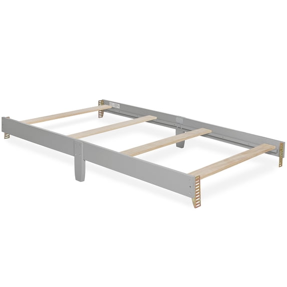 Dream On Me Mini Crib Bed Rail, Cool Grey