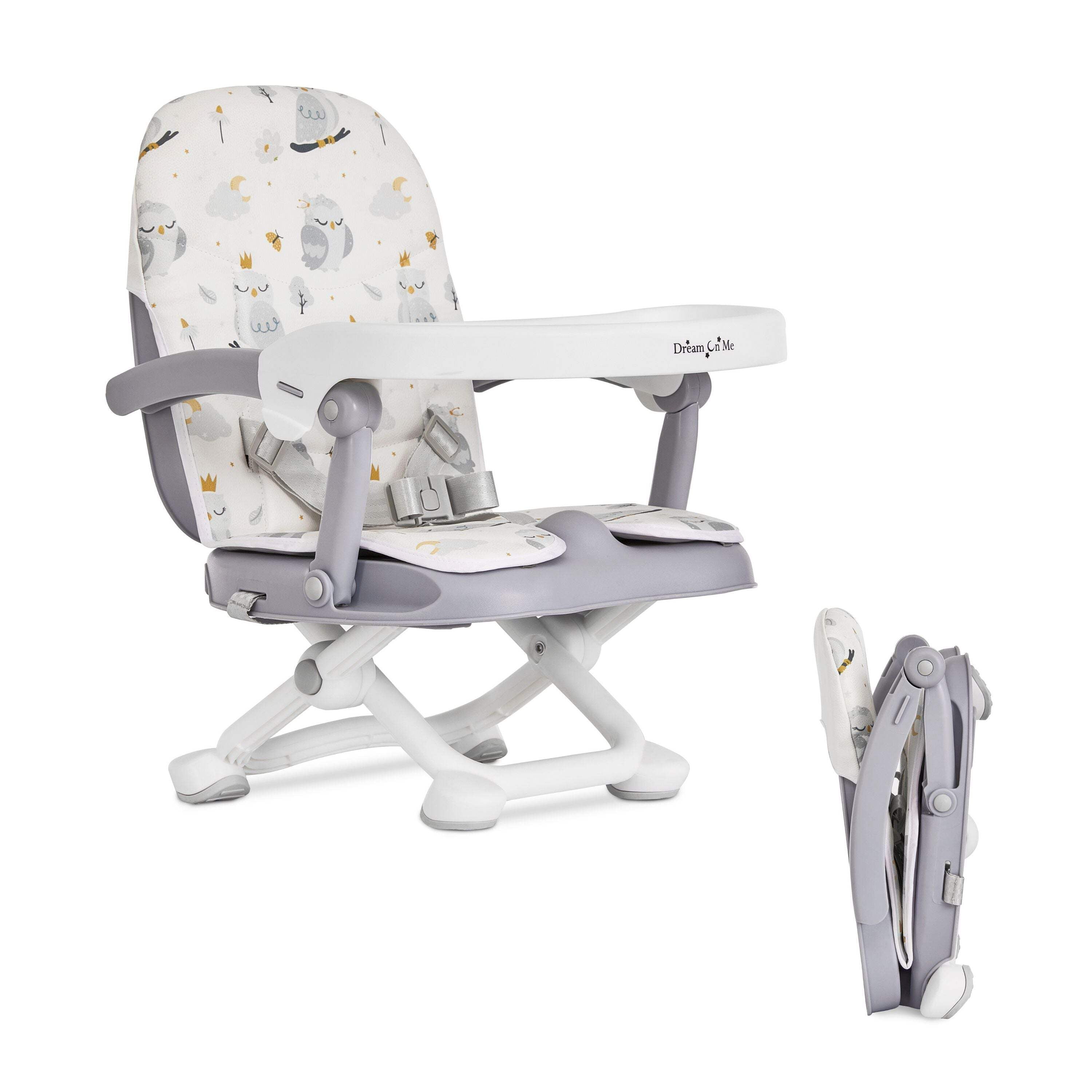 Dream On Me Munch N' Go Booster Seat in Light Gray