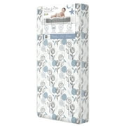 Dream On Me Nap Nest Crib and Toddler Mattress, Teal Flowers