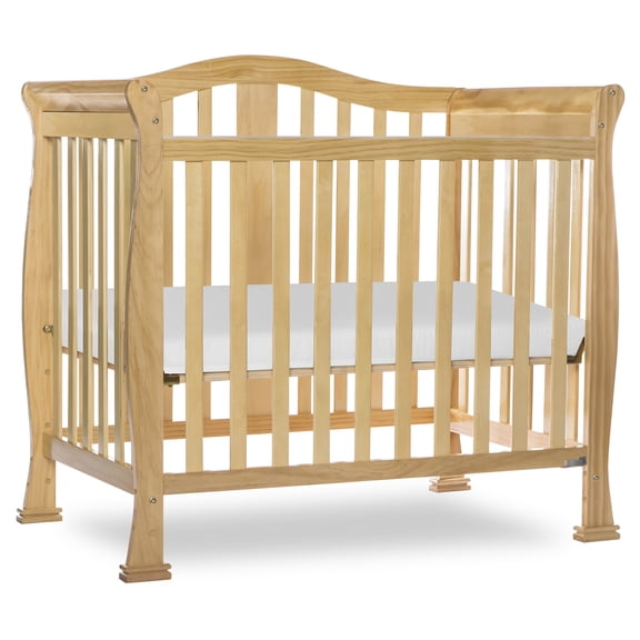 Dream On Me Naples 4-in-1 Convertible Mini Crib, Natural