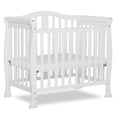 thumbnail interactive-video image 1 of Dream On Me Naples 4-in-1 Convertible Mini Crib White, 1 of 12