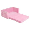 thumbnail image 1 of Dream On Me Nestle Kids Double Flip Out Sofa, Pink, 1 of 11
