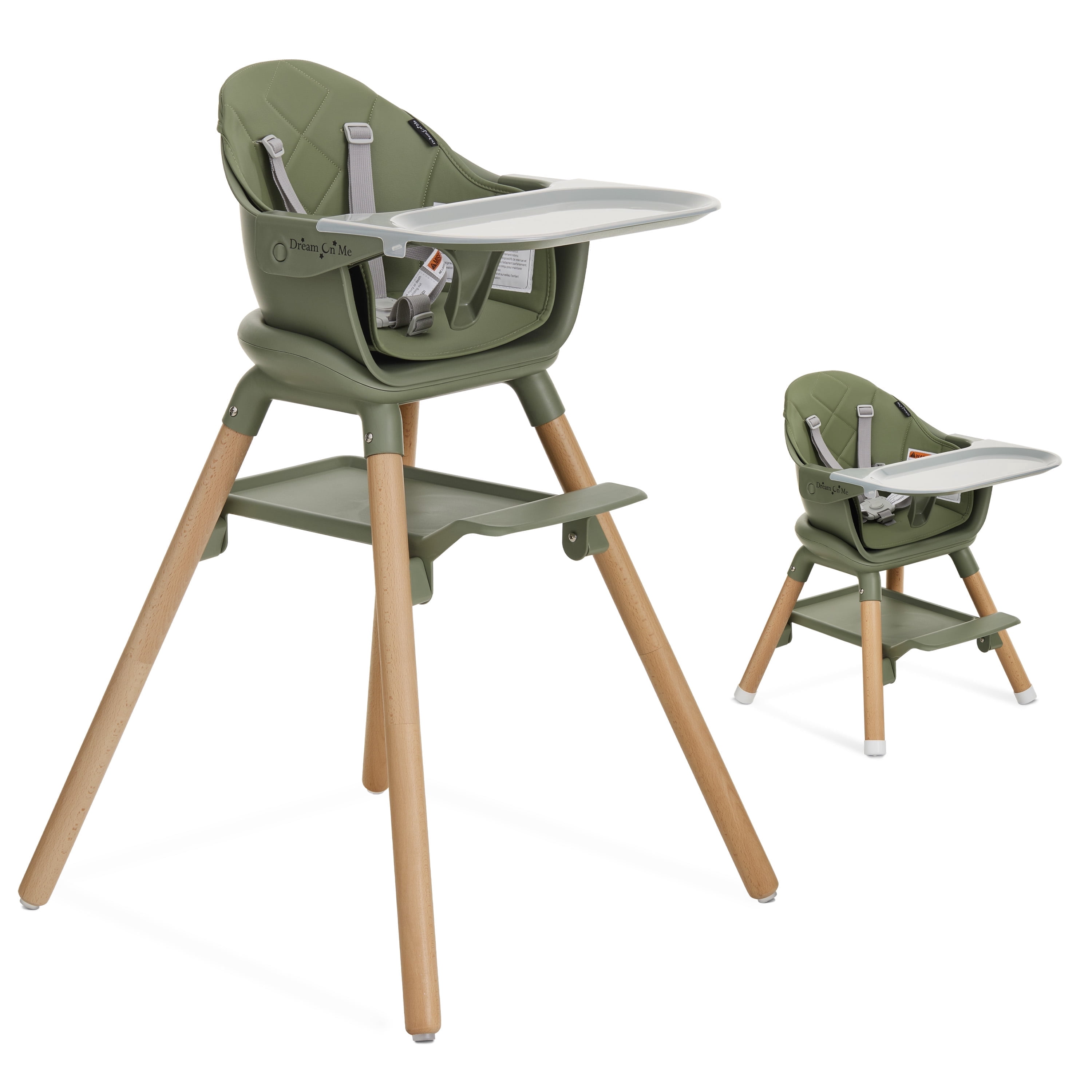 Dream On Me Nibble Nest 3-in-1 Highchair, Green - Walmart.com