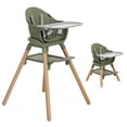 thumbnail interactive-video image 1 of Dream On Me Nibble Nest 3-in-1 Highchair, Green, 1 of 9