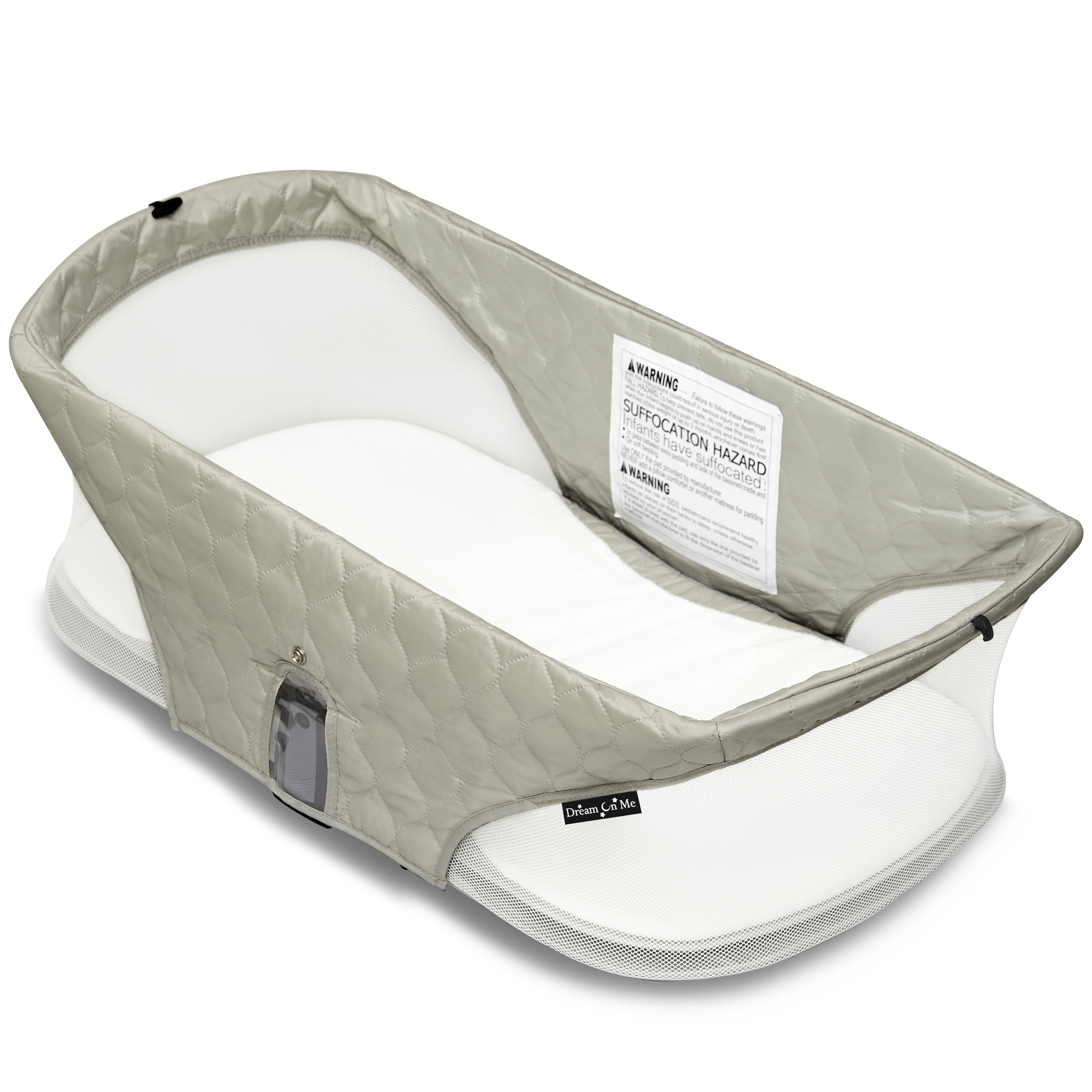 Dream On Me Niche On The Go Portable Travel Pod for Babies in Grey, Lightweight and Easy to Fold - image 1 of 12
