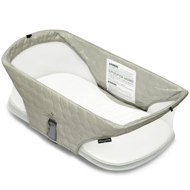Dream On Me Niche On The Go Portable Travel Pod for Babies in Grey, Lightweight and Easy to Fold
