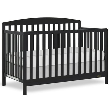 Dream On Me Odelle 5 in 1 Convertible Crib, Matt Black