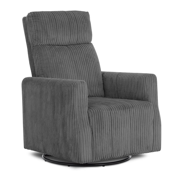Dream On Me Oliver Swivel Glider in Carbon Grey