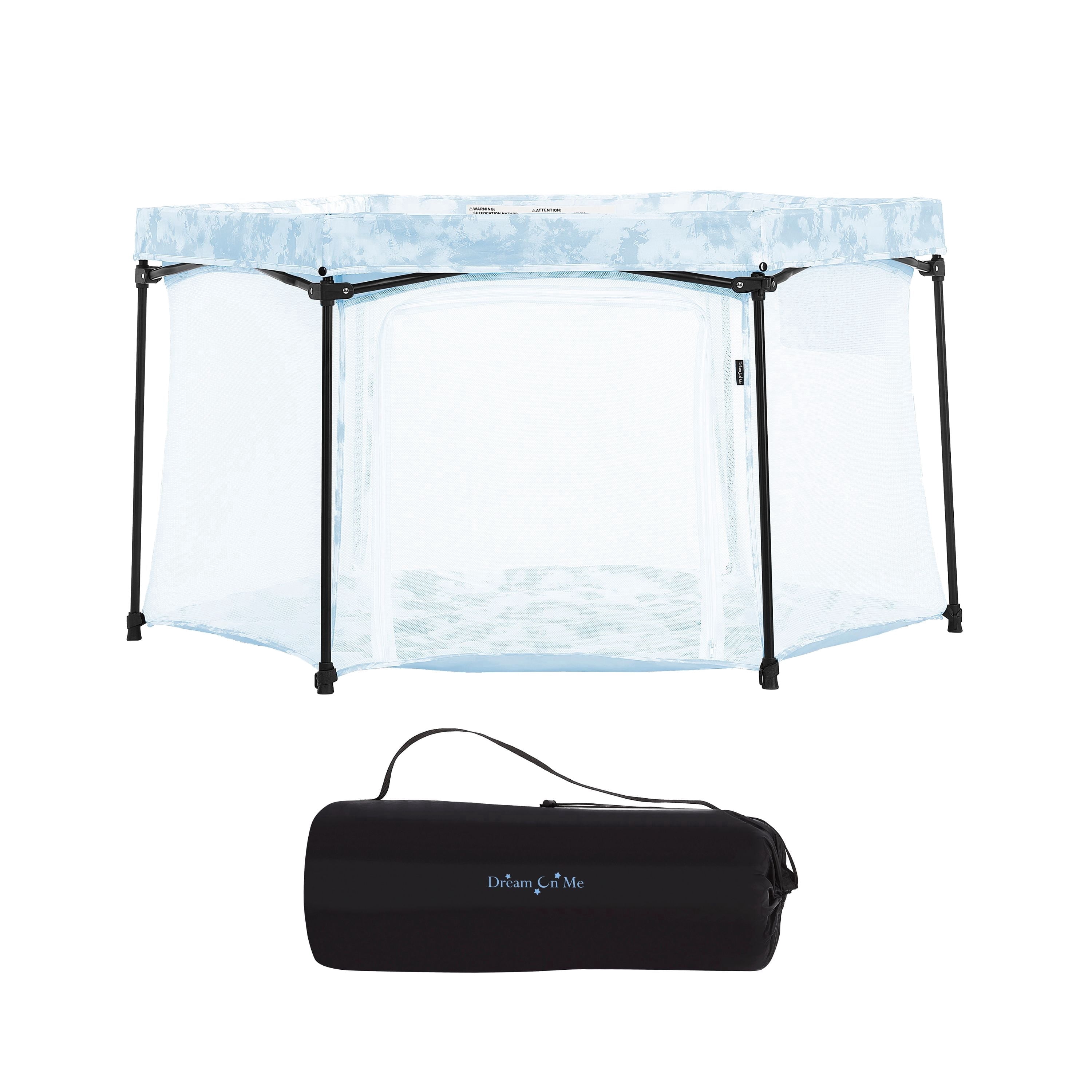 Dream On Me Onyx Playpen, Sky Blue