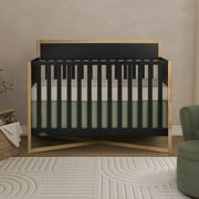 Dream On Me Owen 5-in-1 Convertible Crib, Greenguard Gold & JPMA Certified, Converts from Baby Crib to Toddler Bed, Kids Bed and Full Size Bed, Matte Black