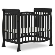 Dream On Me Piper 4-in-1 Convertible Mini Crib, Black