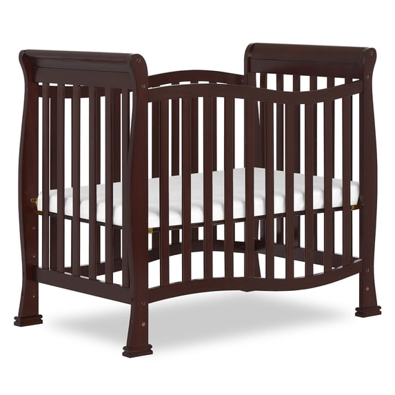 Dream On Me Piper 4-in-1 Convertible Mini Crib Espresso