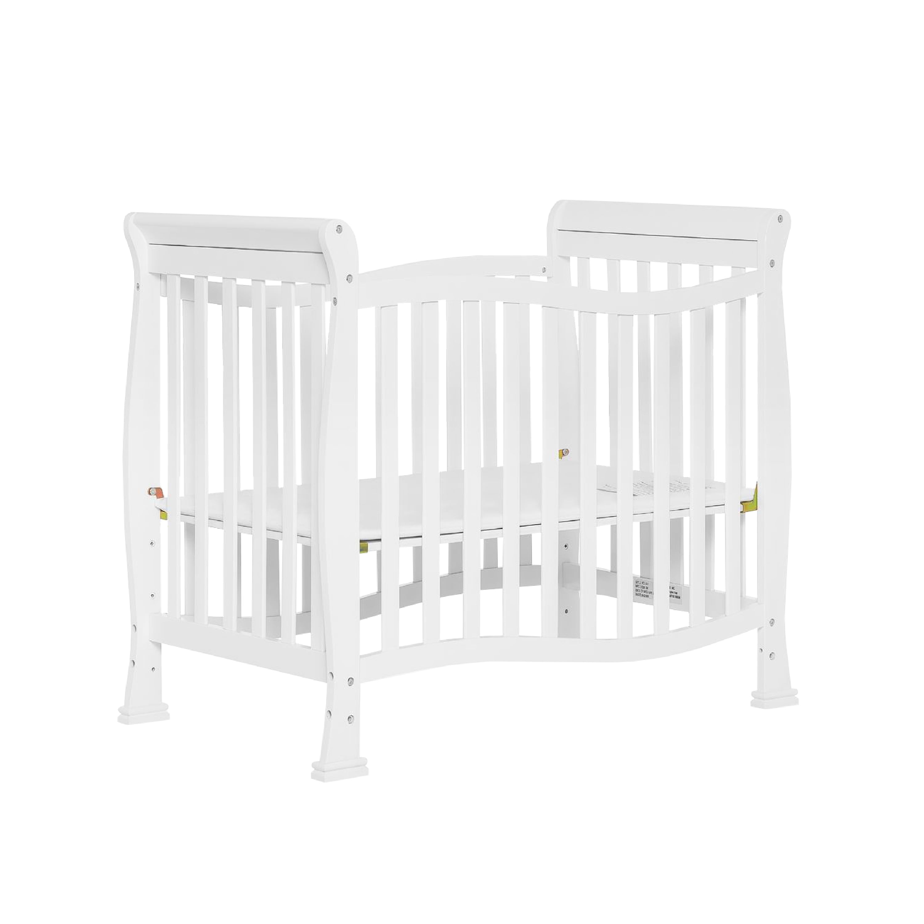Dream On Me Piper 4in1 Convertible Mini Crib, White