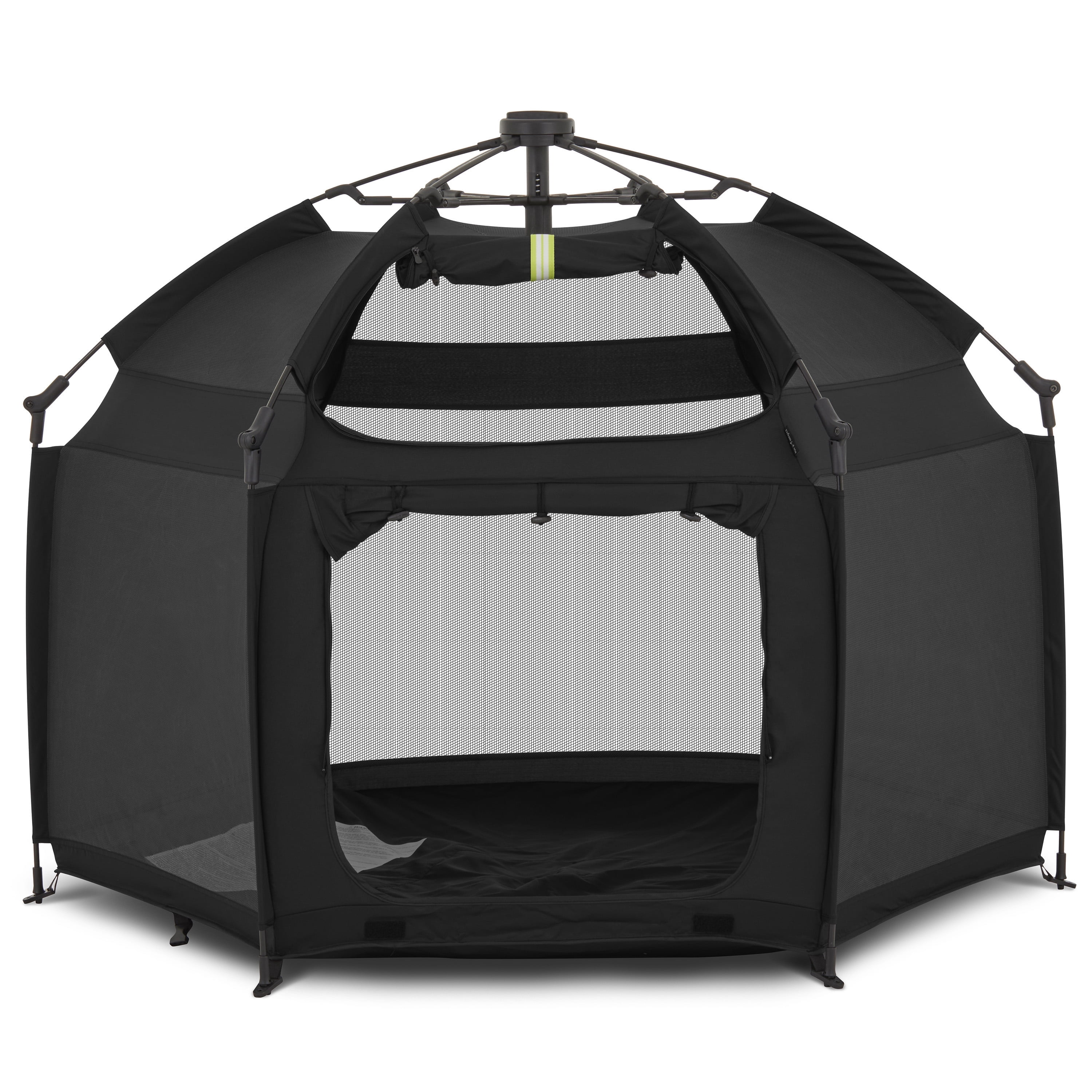 Dream On Me Pop Up Children Playpen, Easy Set-Up- Indoor Play House and Outdoor Play Tent with Canopy Cover, Black