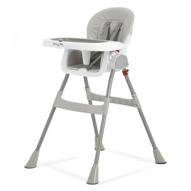 Dream On Me Portable 2-In-1 Table Talk High Chair, Gray