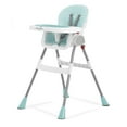 thumbnail interactive-video image 1 of Dream On Me Portable 2-in-1 Table Talk Baby High Chair, Convertible, Compact and Light Weight, Aqua, 1 of 41