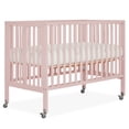 thumbnail image 1 of Dream On Me Quinn Full-Size Folding Crib, Patent Folding System in Blush Pink, 1 of 9