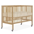 thumbnail image 1 of Dream On Me Quinn Full-Size Folding Crib, Removable Wheels, Modern Nursey, Adjustable Mattress Support, Patent Folding System in Natural, 1 of 9