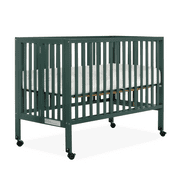 Dream On Me Quinn Full-Size Folding Crib, Patent Folding System in Olive