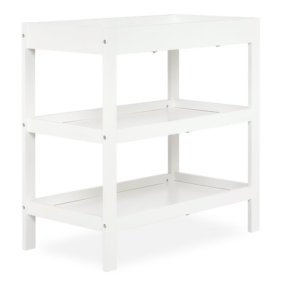 Dream On Me Ridgefield 2 Shelf Changing Table, New Zealand Pinewood, White