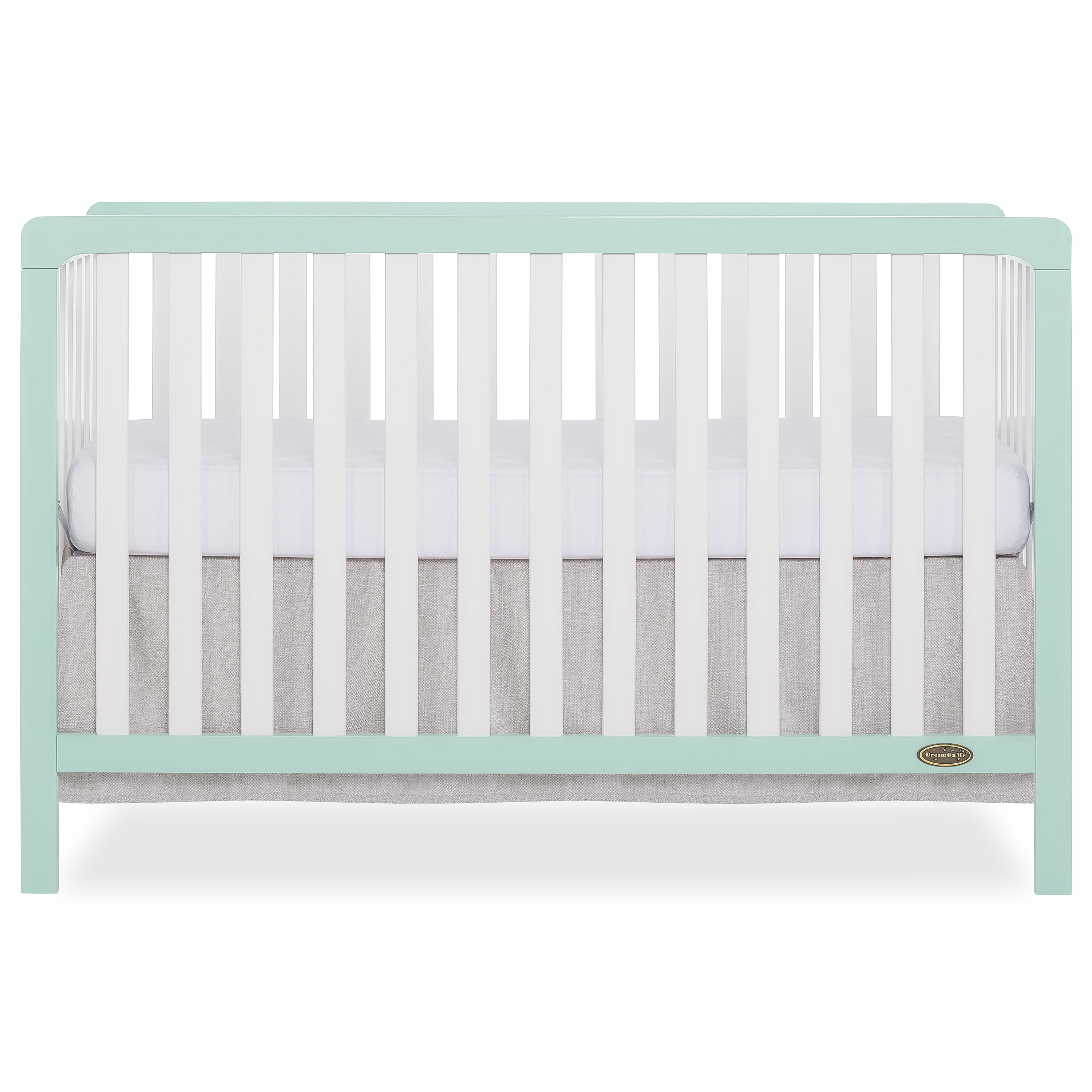 Dream On Me Ridgefield 5 in 1 Convertible Crib in Mint White Greenguard Gold Certified Walmart