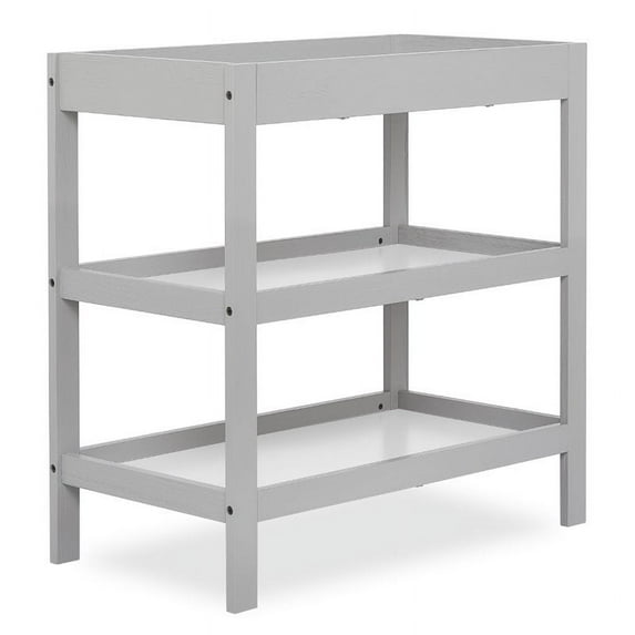 Dream On Me Ridgefield II Changing Table, White with Wire Brushed Pebble Grey