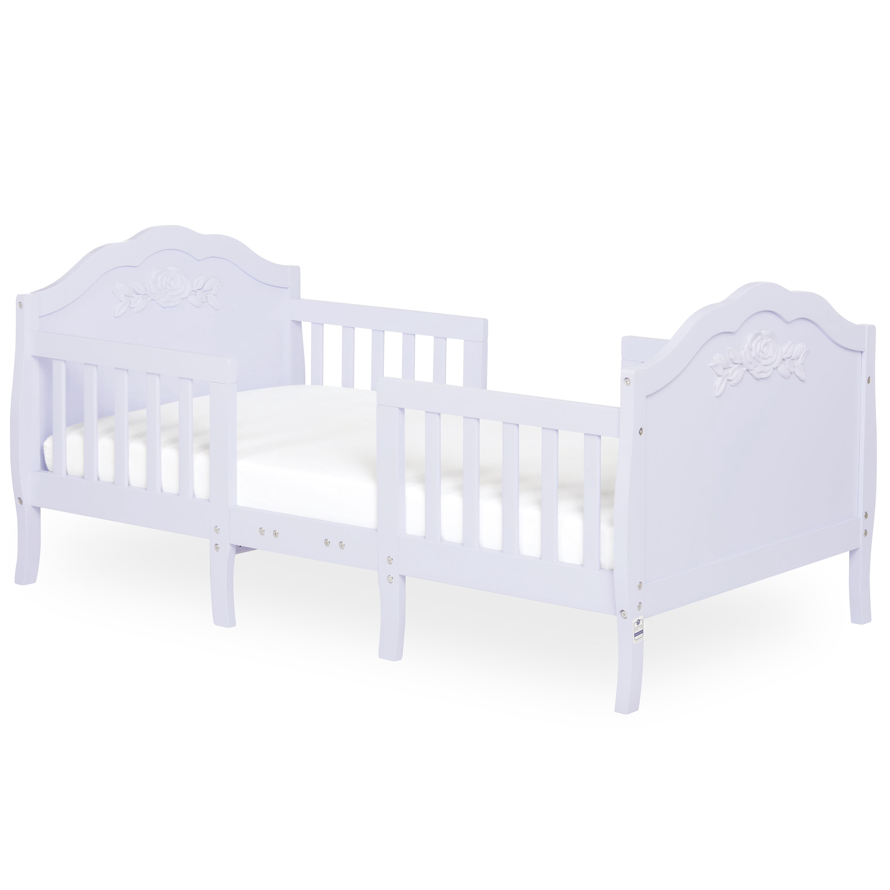Dream On Me Rose 3-in-1 Convertible Toddler Bed, Greenguard Gold and JPMA Certified, Lavender Ice