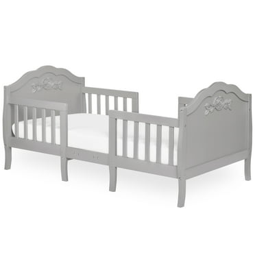 Dream On Me Rose 3-in-1 Convertible Toddler Bed, Greenguard Gold and JPMA Certified, Platinum