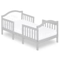 thumbnail image 1 of Dream On Me Rosie 3-in-1 Convertible Toddler Bed with Guardrails, Grey, 1 of 22