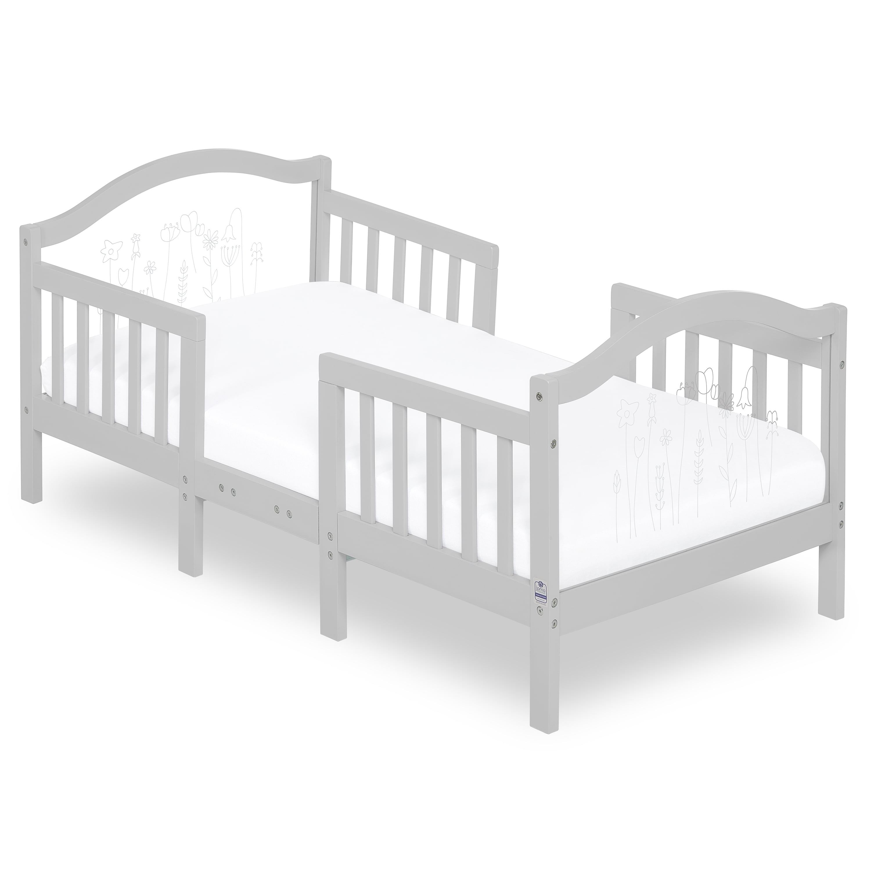Dream On Me Rosie Toddler Bed In Grey