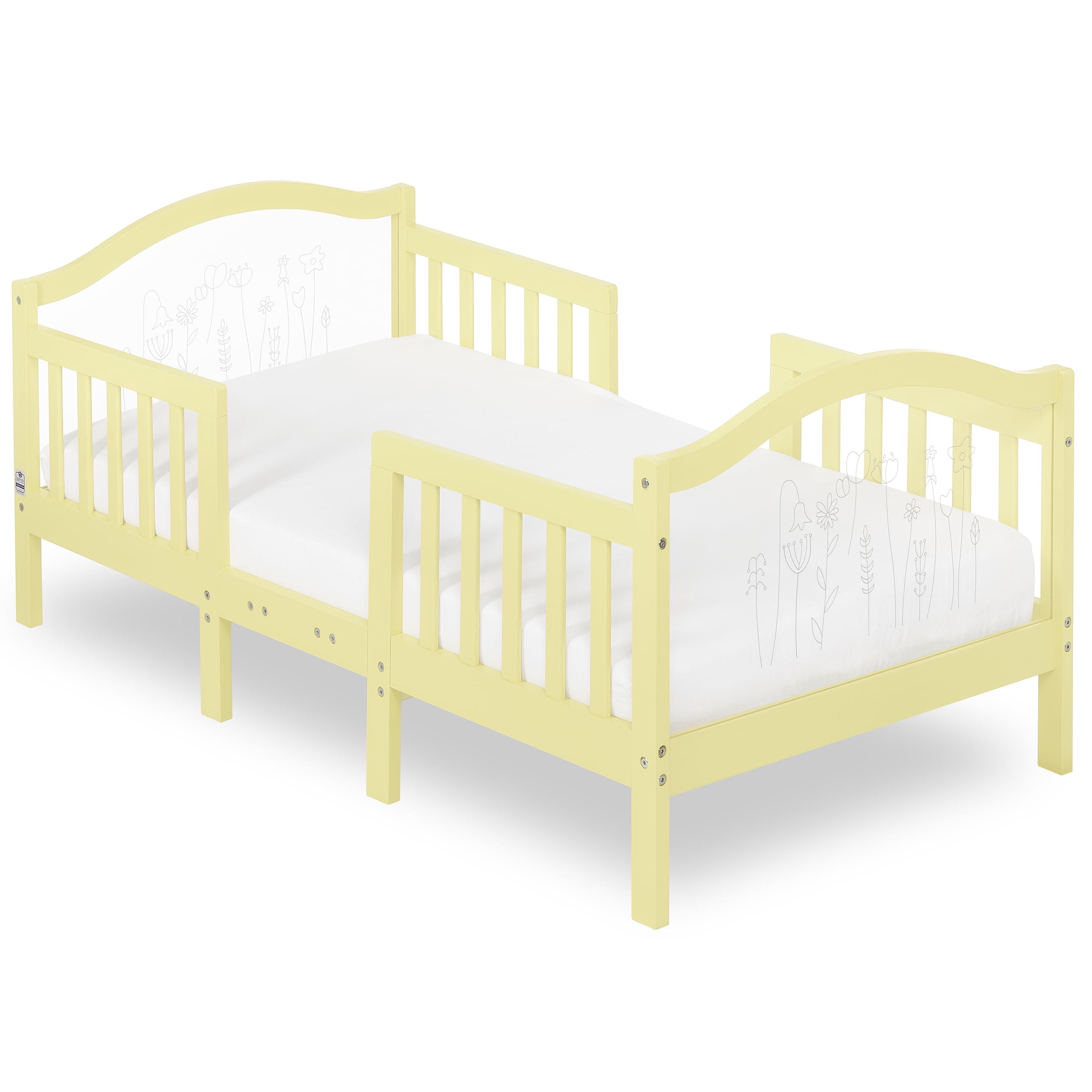 Dream On Me Rosie Toddler Bed in Yellow