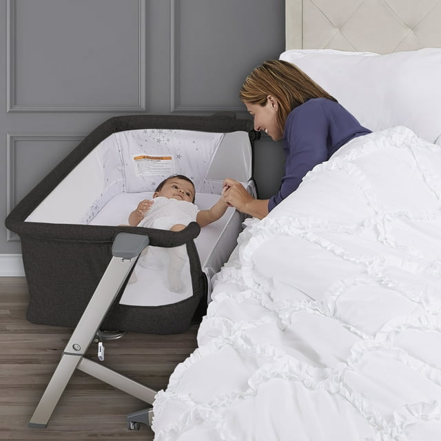 Dream On Me Skylar and Bedside Sleeper, JPMA Certified, Easy