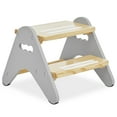 thumbnail image 1 of Dream On Me Skyward Multipurpose Kids Step Stool with Anti-slip Base In White and Grey, 1 of 9