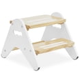 thumbnail image 1 of Dream On Me Skyward Multipurpose Kids Step Stool with Anti-slip Base In White and Natural, 1 of 9